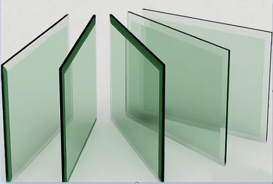 4-19 mm transparente bajo en hierro teñido/color templado/endurecido vidrio de construcción laminado de seguridad para puertas