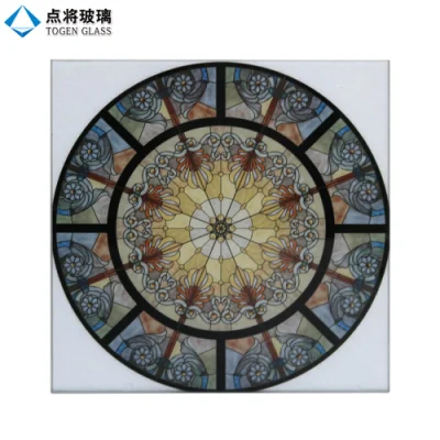 Vitral impreso digital del modelo de la pintura del diseño moderno de China para la iglesia