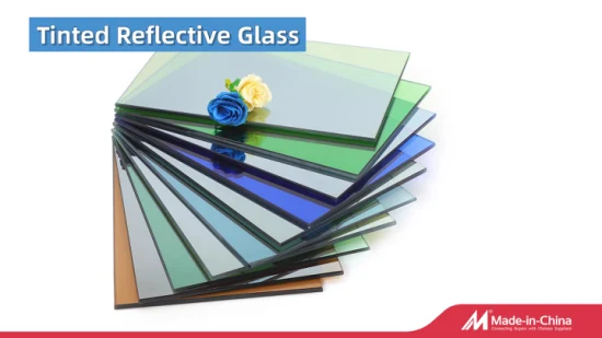 Vidrio flotado teñido de 4 mm y 5 mm con colores verde, azul, gris, bronce y transparente